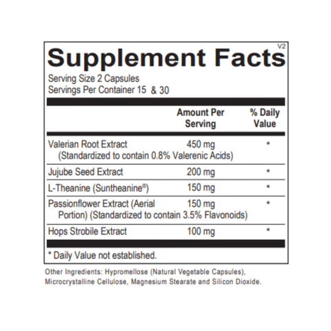 Brain Calm | Supplement Facts | Legacy Pure Dietary Supplements