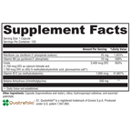 Methyl BalanceSupplement facts label with detailed nutritional information on a white background