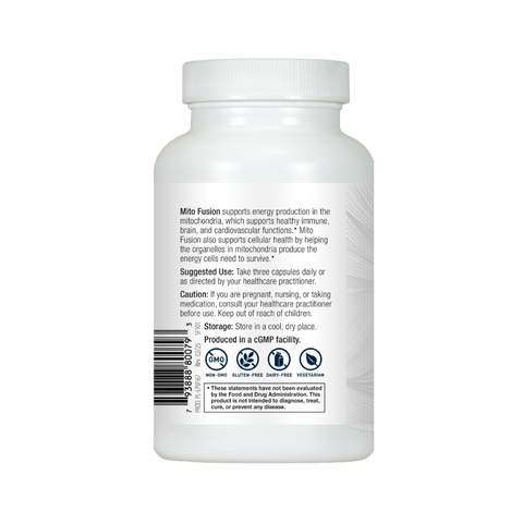 Mito Fusion | Supplement Facts 3 | Legacy Pure Supplements