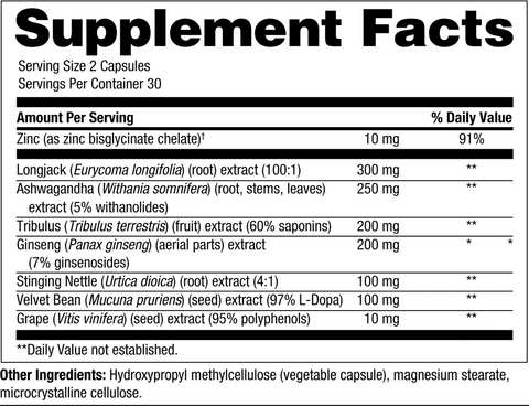 Opti-T | Supplement Facts | Legacy Pure Supplements