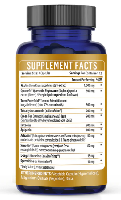 Rejuvenate Dietary Supplement Label
