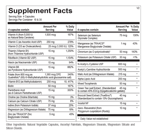 Mito Multi | Supplement Facts | Legacy Pure Supplements